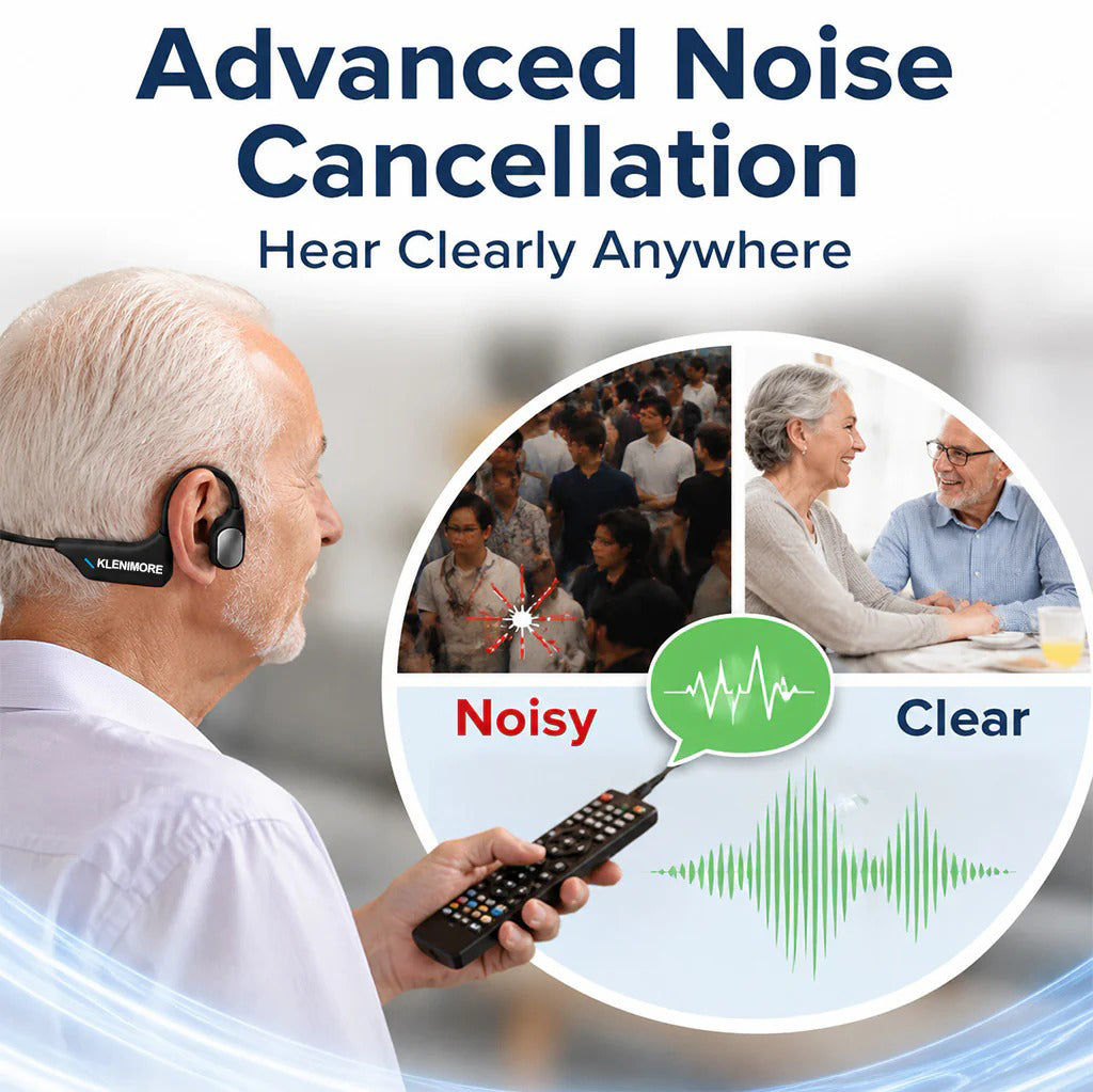 🔥 Final 2 Hours : Only Limited Stock Left🏆KLENIMORE®  Bone Conduction Smart Hearing Headphones （Mayo Clinic Recommended）