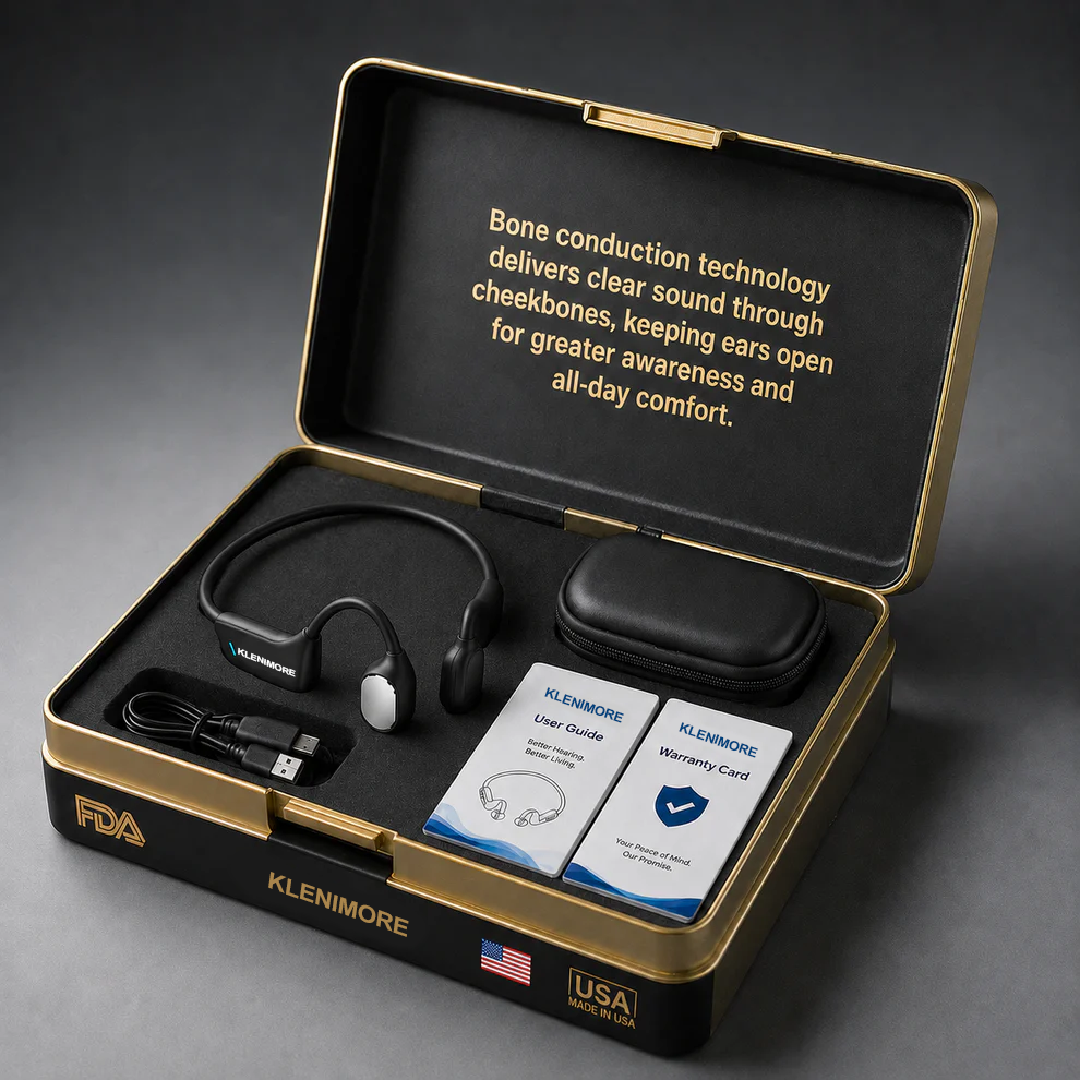 🔥 Final 2 Hours : Only Limited Stock Left🏆KLENIMORE®  Bone Conduction Smart Hearing Headphones （Mayo Clinic Recommended）
